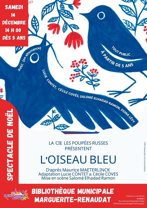 l oiseau bleu affiche portail